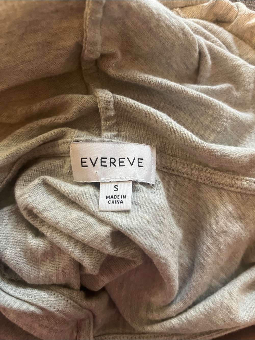Evereve Light Gray Sleeveless Hoodie Knit Top Small - Picture 5 of 6